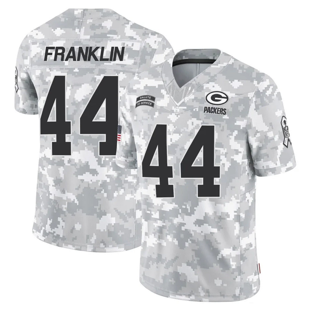 Parkc GB.Packers #44 Zaire Franklin Player Arctic Camo Salute To Service Limited Stitched Jerseys