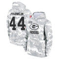 Parkc GB.Packers #44 Zaire Franklin Player Arctic Camo Salute to Service Hoodies Limited Game Stitched Jerseys