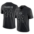 Parkc GB.Packers #44 Zaire Franklin Player Black Reflective Limited Home Game Stitched Jerseys