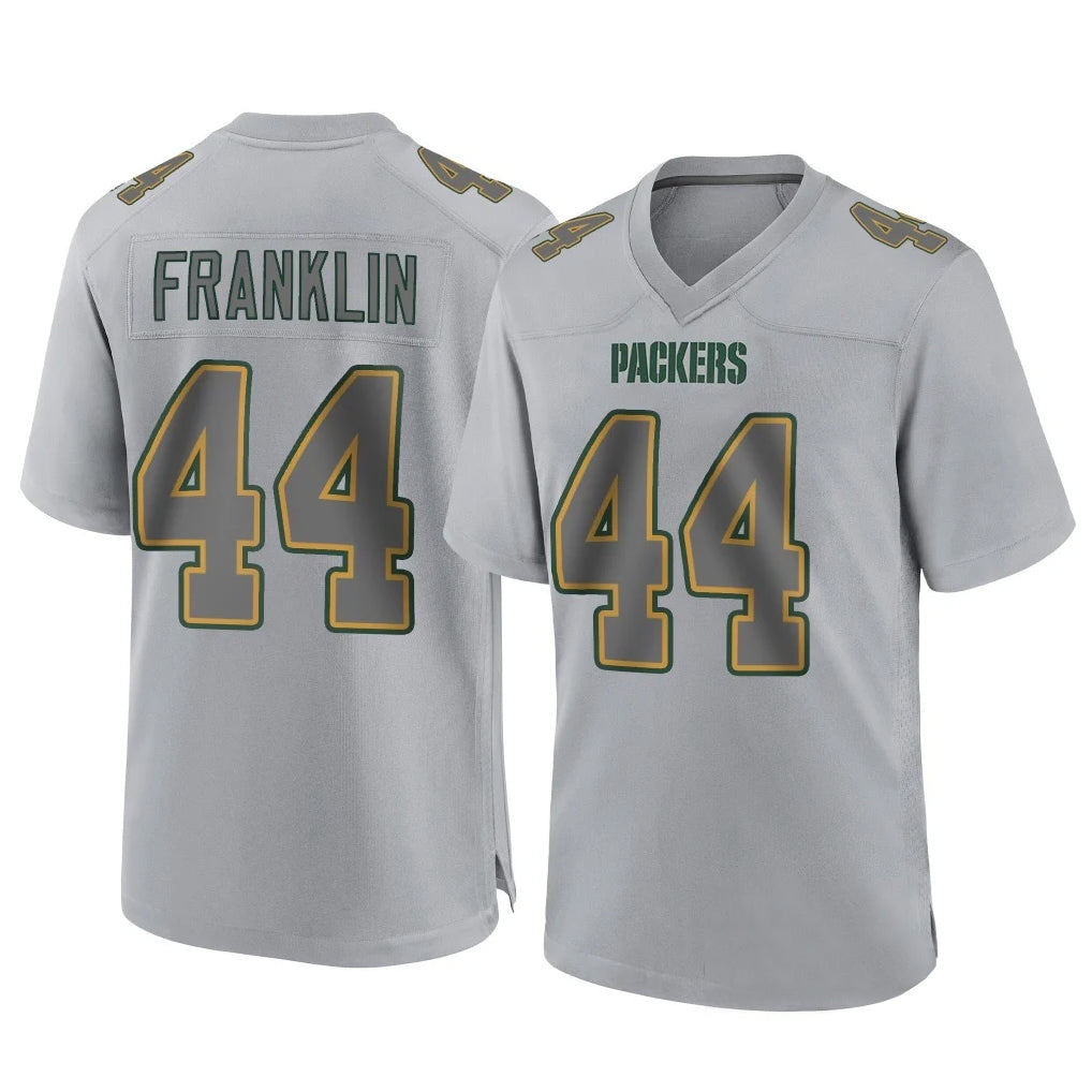 Parkc GB.Packers #44 Zaire Franklin Player Gray Atmosphere Fashion Home Game Stitched Jerseys