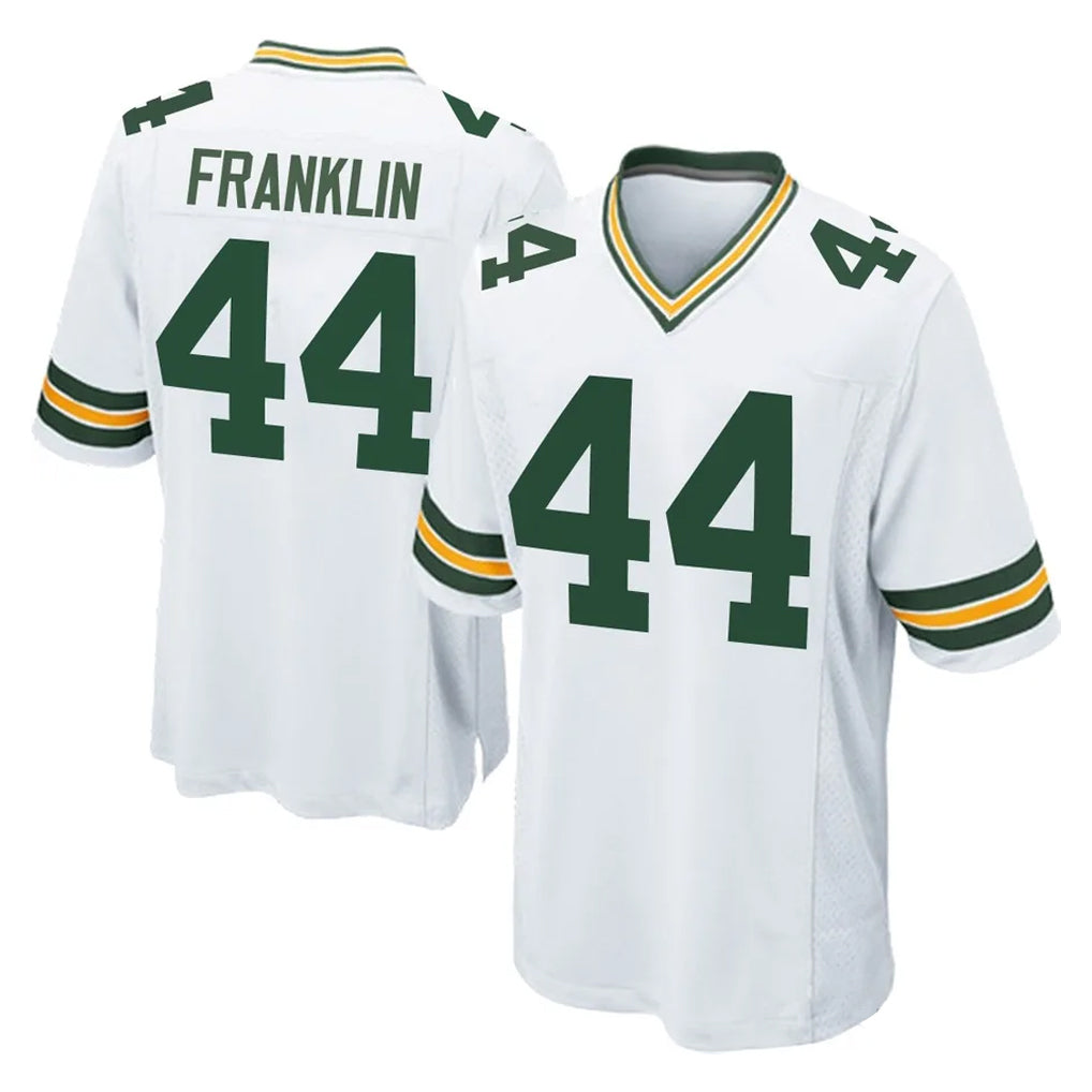 Parkc GB.Packers #44 Zaire Franklin Player White Home Game Stitched Jerseys