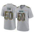 Parkc GB.Packers #50 Zach Tom Player Gray Atmosphere Fashion Home Game Stitched Jerseys