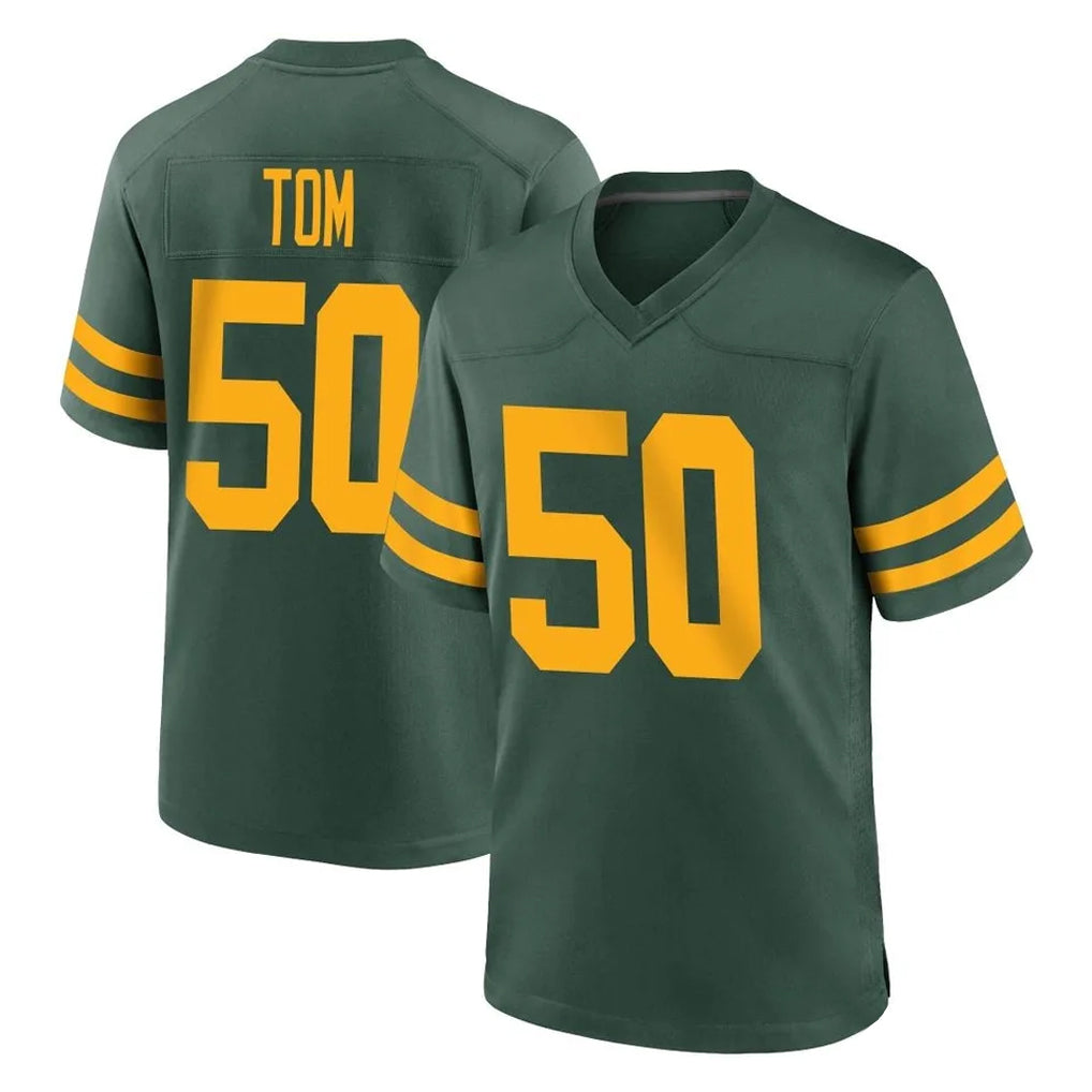 Parkc GB.Packers #50 Zach Tom Player Green Alternate Home Game Stitched Jerseys