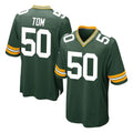 Parkc GB.Packers #50 Zach Tom Player Green Home Game Stitched Jerseys