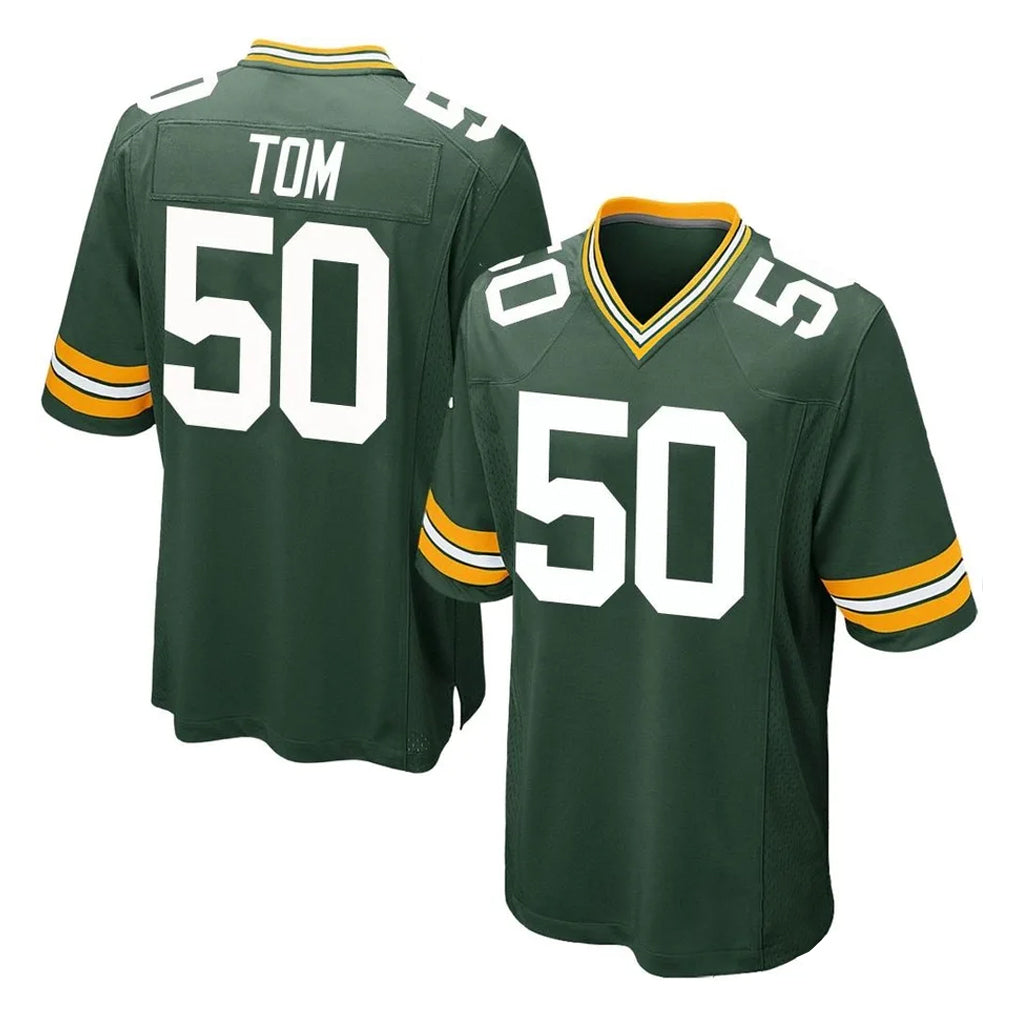Parkc GB.Packers #50 Zach Tom Player Green Home Game Stitched Jerseys