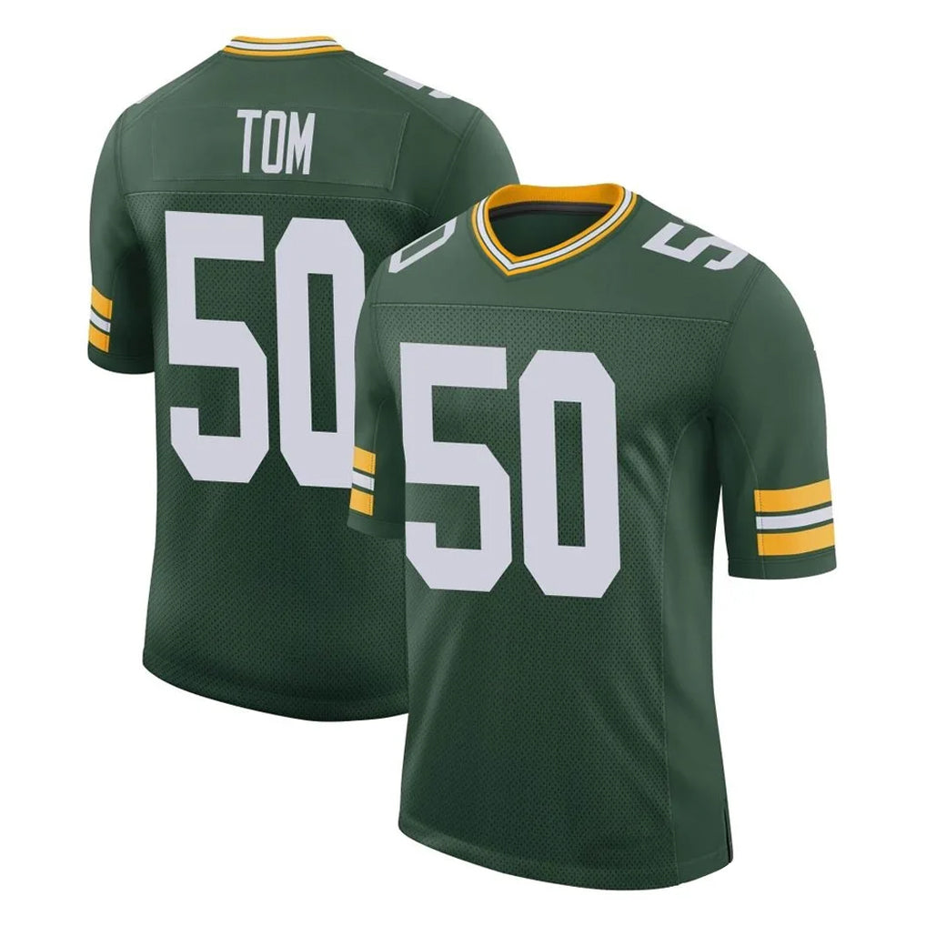 Parkc GB.Packers #50 Zach Tom Player Green Limited Classic Home Game Stitched Jerseys