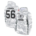 Parkc GB.Packers #56 Edgerrin Cooper Player Arctic Camo Salute to Service Hoodies Limited Game Stitched Jerseys