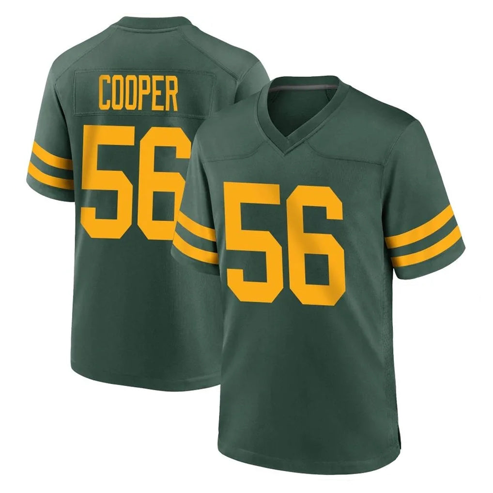 Parkc GB.Packers #56 Edgerrin Cooper Player Green Alternate Home Game Stitched Jerseys