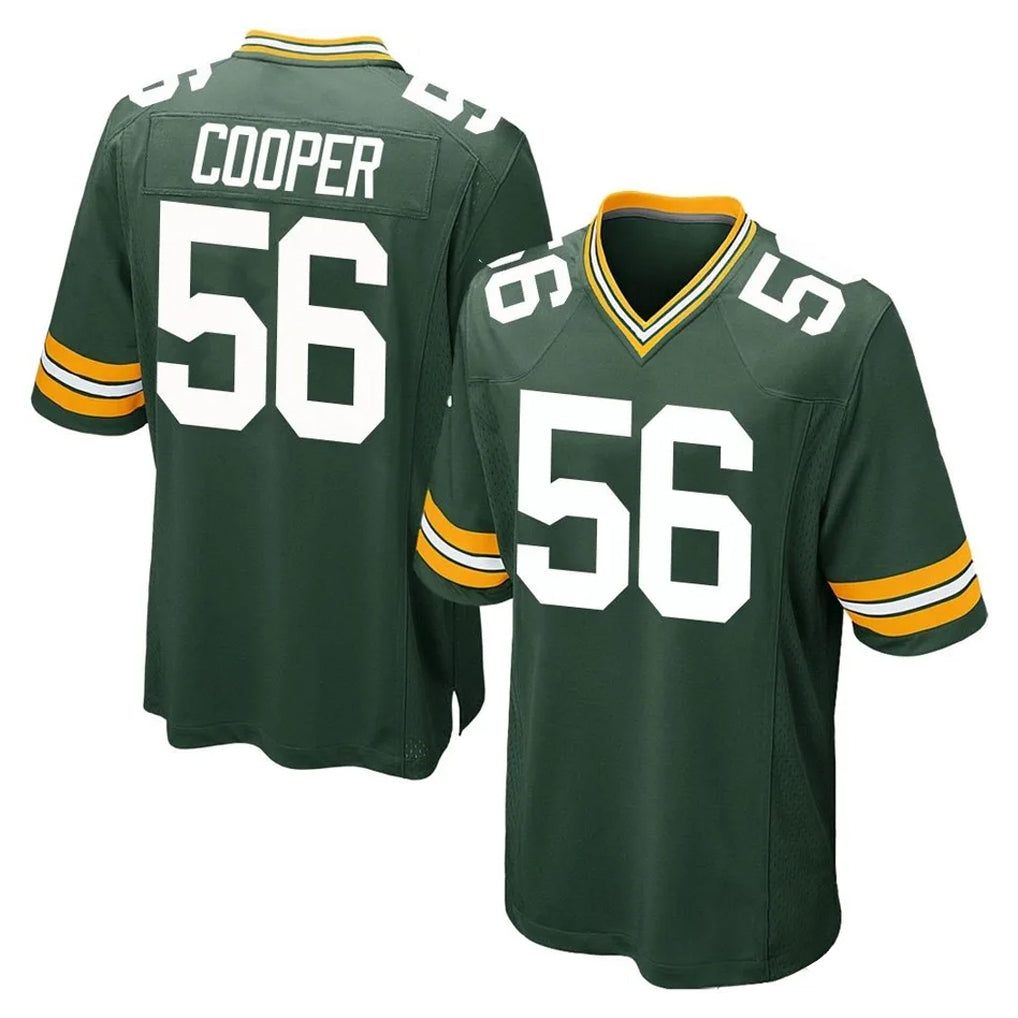 Parkc GB.Packers #56 Edgerrin Cooper Player Green Home Game Stitched Jerseys