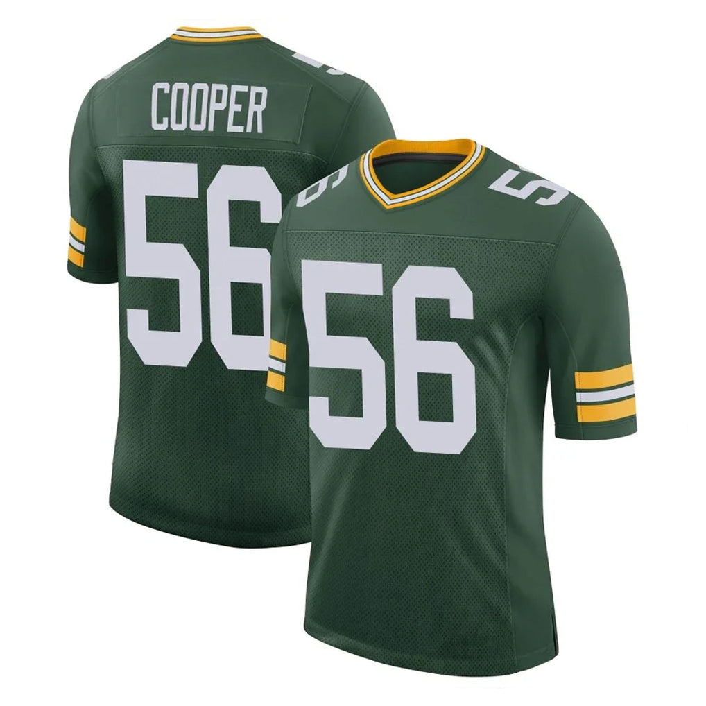 Parkc GB.Packers #56 Edgerrin Cooper Player Green Limited Classic Home Game Stitched Jerseys