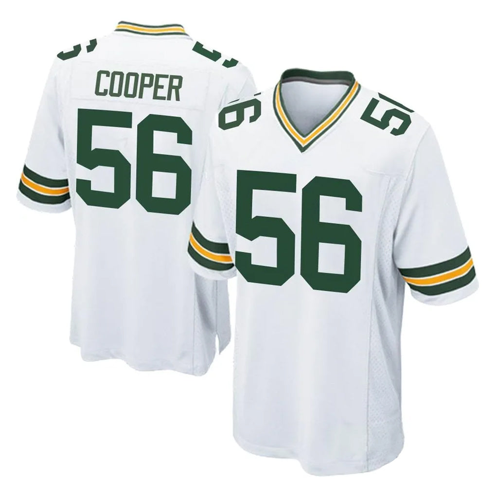 Parkc GB.Packers #56 Edgerrin Cooper Player White Home Game Stitched Jerseys