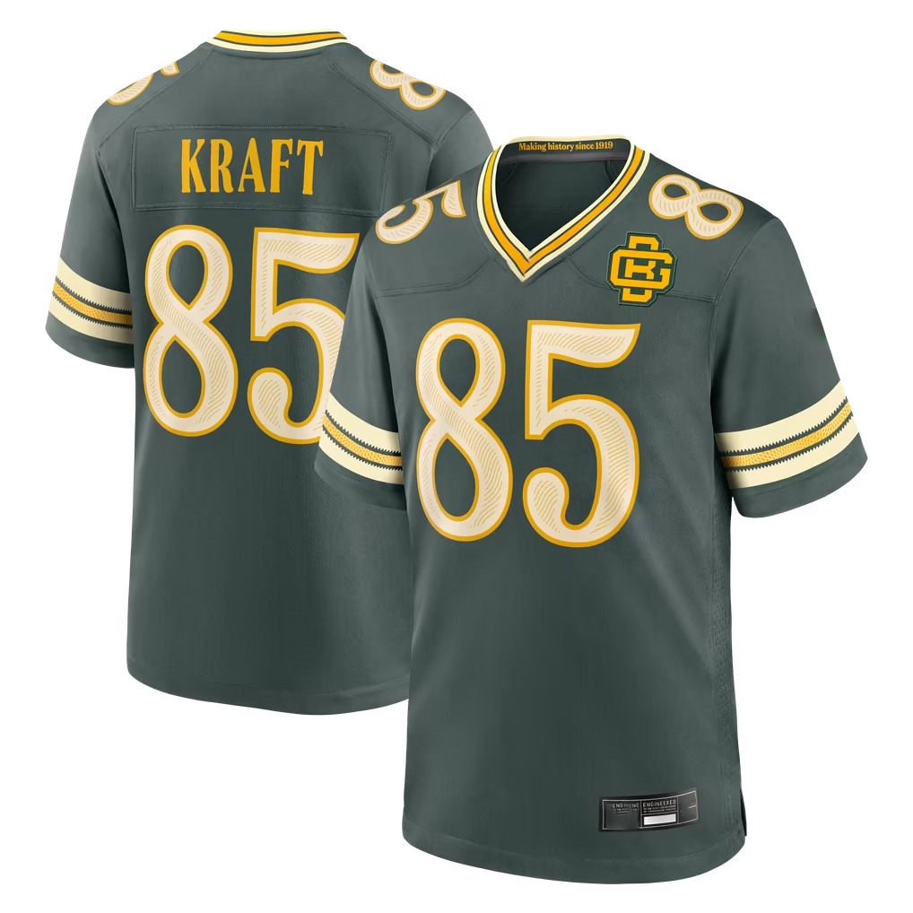 Parkc GB.Packers #85 Tucker Kraft Green 2026 Rivalries Collection Game Stitched Jerseys