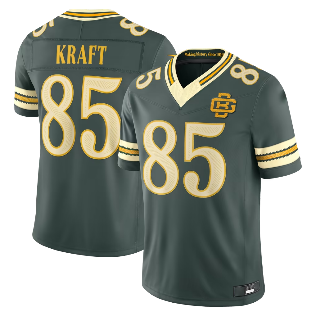 Parkc GB.Packers #85 Tucker Kraft Green 2026 Rivalries Collection Limited Stitched Jerseys