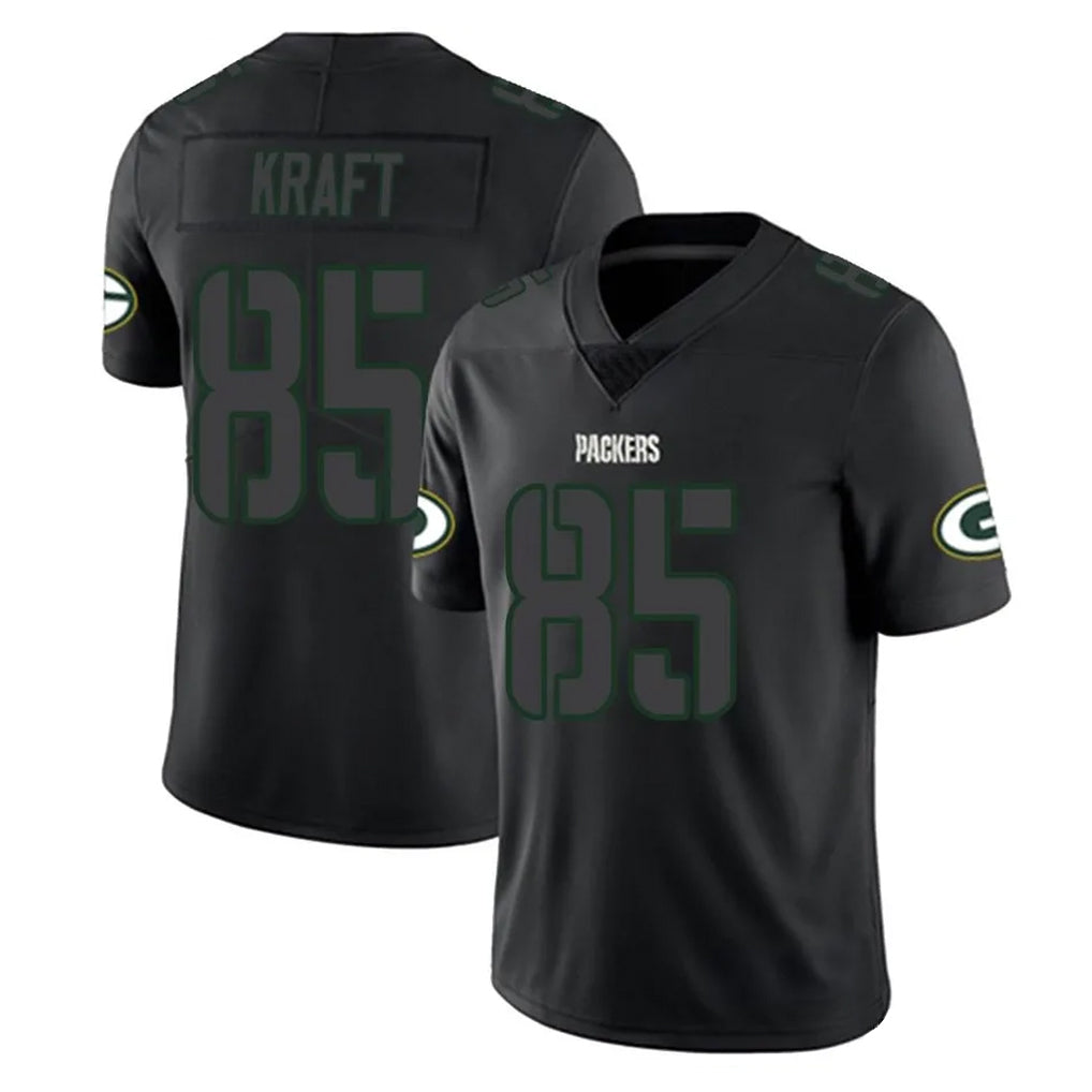 Parkc GB.Packers #85 Tucker Kraft Player Black Impact Limited Home Game Stitched Jerseys