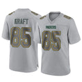 Parkc GB.Packers #85 Tucker Kraft Player Gray Atmosphere Fashion Home Game Stitched Jerseys