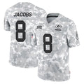Parkc GB.Packers #8 Josh Jacobs Player Arctic Camo Salute To Service Limited Stitched Jerseys