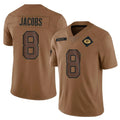 Parkc GB.Packers #8 Josh Jacobs Player Brown Salute To Service Limited Stitched Jerseys