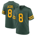Parkc GB.Packers #8 Josh Jacobs Player Green Alternate Home Game Stitched Jerseys