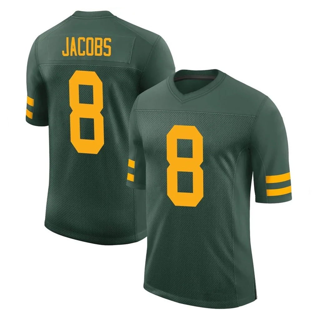 Parkc GB.Packers #8 Josh Jacobs Player Green Alternate Vapor Home Game Stitched Jerseys