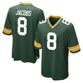 Parkc GB.Packers #8 Josh Jacobs Player Green Home Game Stitched Jerseys