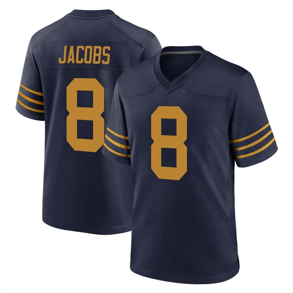 Parkc GB.Packers #8 Josh Jacobs Player Navy The 1923 Classic Home Game Stitched Jerseys