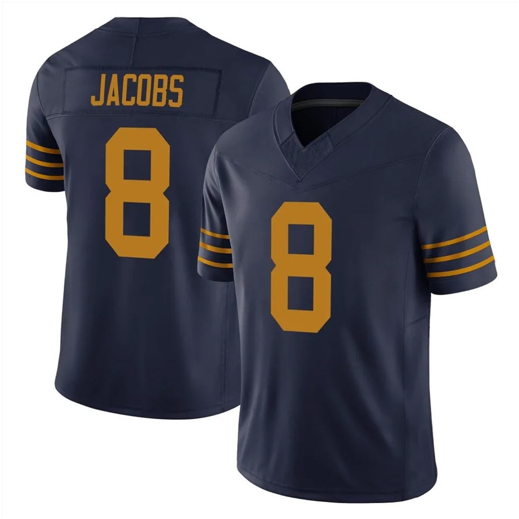 Parkc GB.Packers #8 Josh Jacobs Player Navy The 1923 Classic Vapor F.U.S.E. Home Game Stitched Jerseys