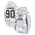 Parkc GB.Packers #90 Lukas Van Ness Player Arctic Camo Salute to Service Hoodies Limited Game Stitched Jerseys