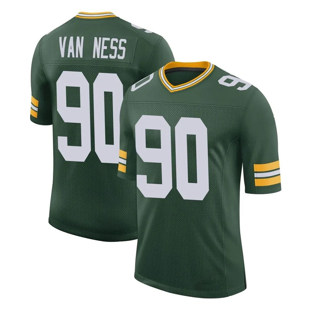 Parkc GB.Packers #90 Lukas Van Ness Player Green Limited Classic Home Game Stitched Jerseys