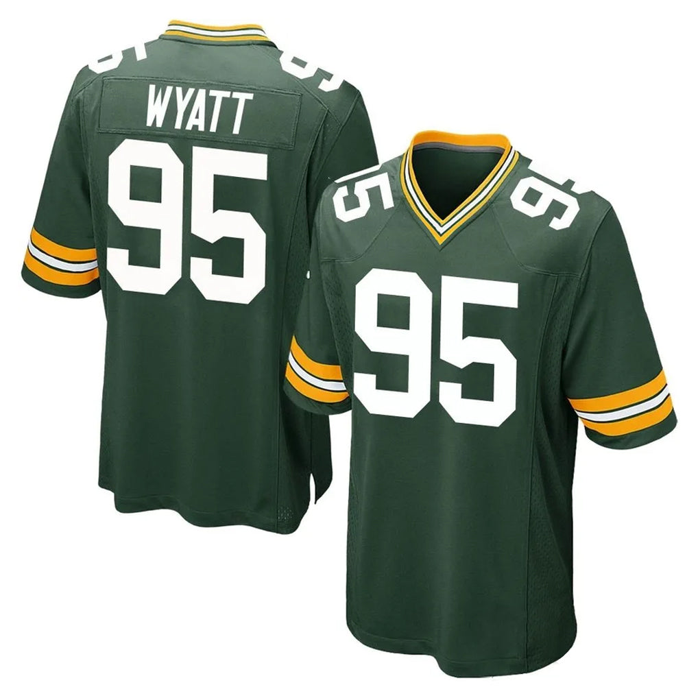 Parkc GB.Packers #95 Devonte Wyatt Player Green Home Game Stitched Jerseys