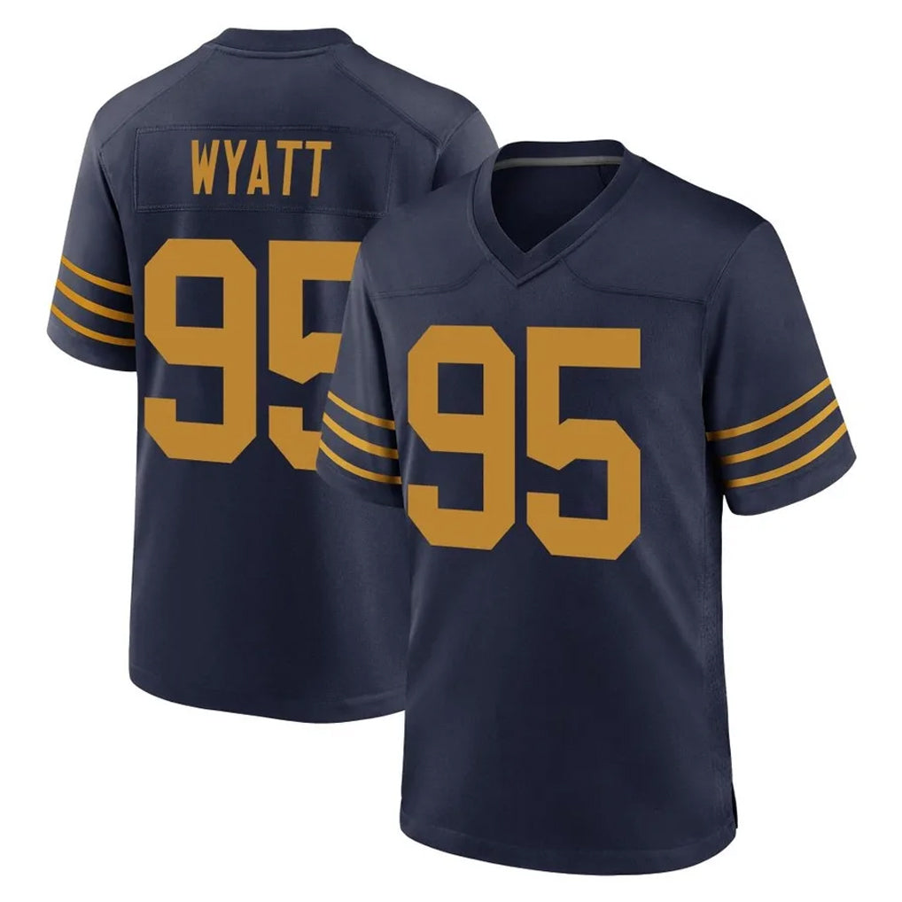 Parkc GB.Packers #95 Devonte Wyatt Player Navy The 1923 Classic Home Game Stitched Jerseys