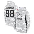 Parkc GB.Packers #98 Javon Hargrave Player Arctic Camo Salute to Service Hoodies Limited Game Stitched Jerseys