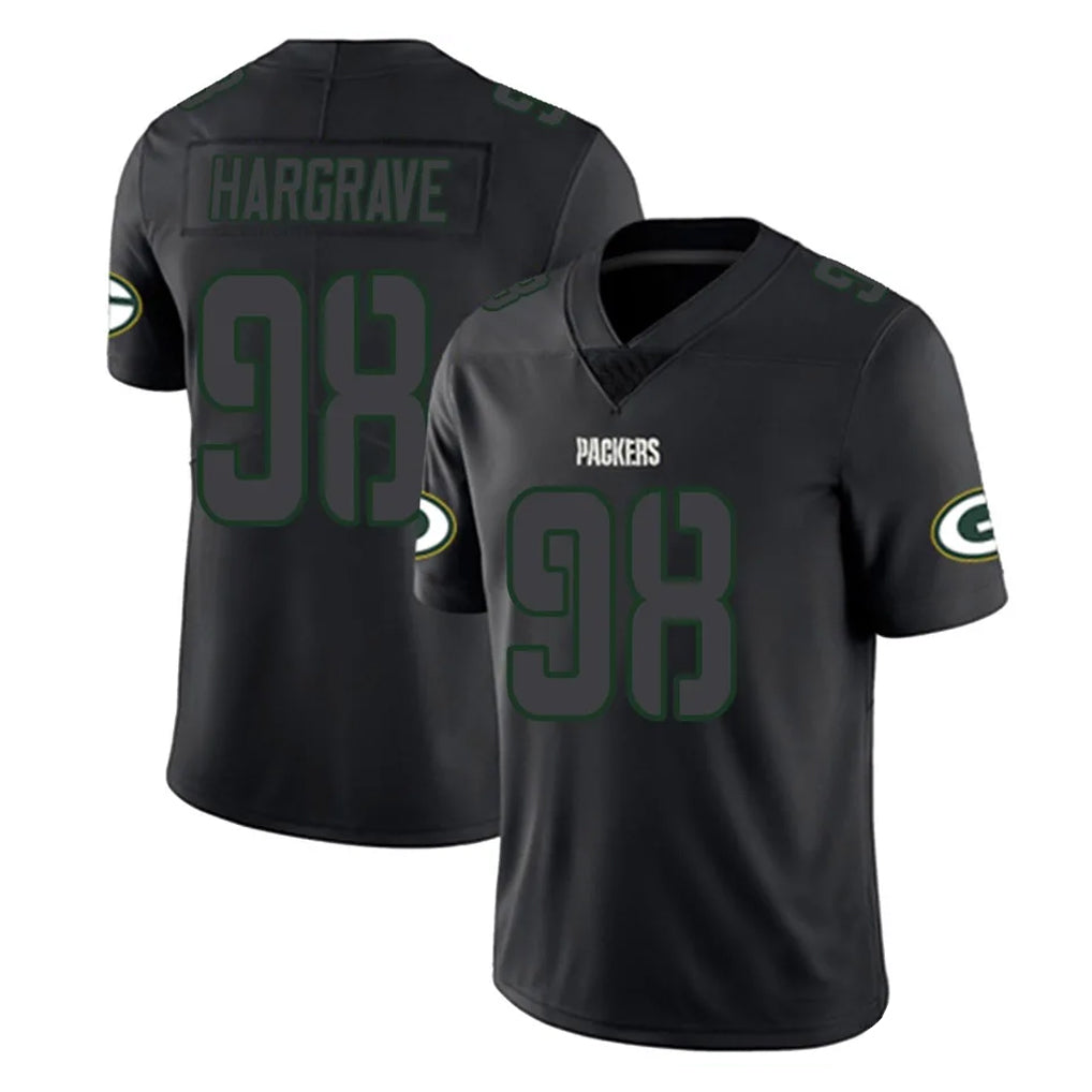 Parkc GB.Packers #98 Javon Hargrave Player Black Impact Limited Home Game Stitched Jerseys