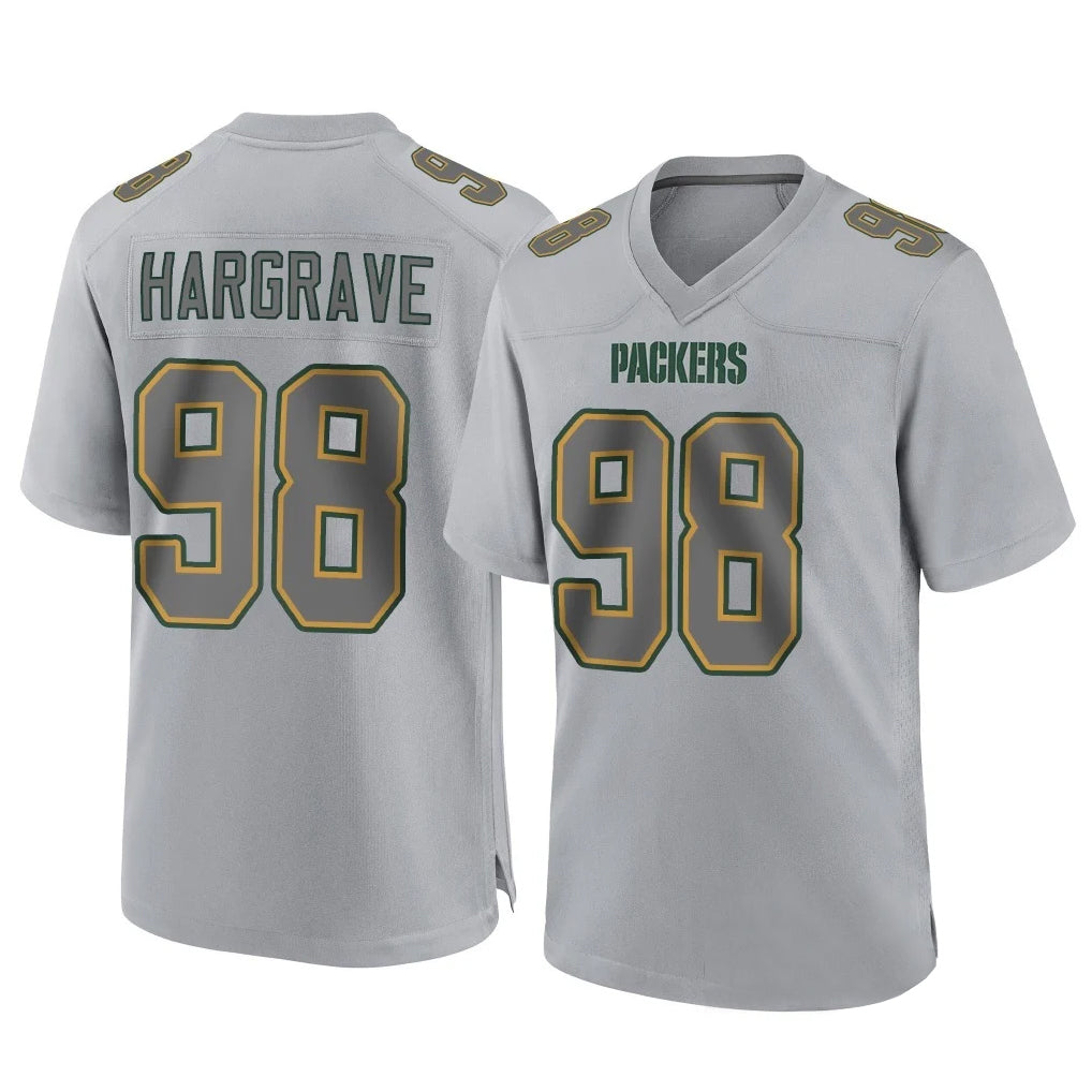 Parkc GB.Packers #98 Javon Hargrave Player Gray Atmosphere Fashion Home Game Stitched Jerseys