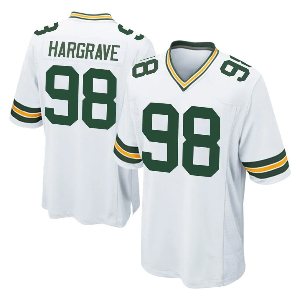 Parkc GB.Packers #98 Javon Hargrave Player White Home Game Stitched Jerseys