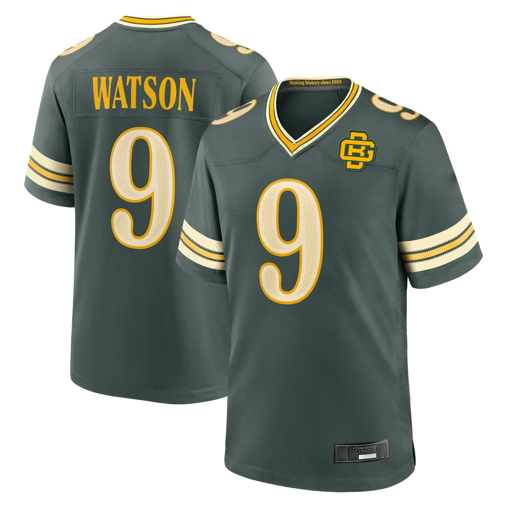Parkc GB.Packers #9 Christian Watson Green 2026 Rivalries Collection Game Stitched Jerseys