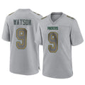 Parkc GB.Packers #9 Christian Watson Player Gray Atmosphere Fashion Home Game Stitched Jerseys