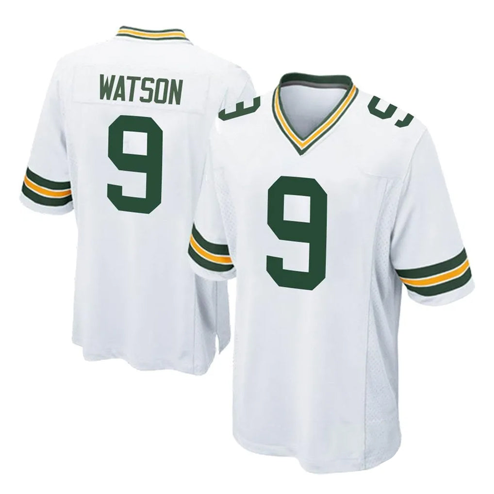 Parkc GB.Packers #9 Christian Watson Player White Home Game Stitched Jerseys