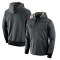 Parkc H.Texans Anthracite Salute to Service Performance Hoodie Blank Player Stitched Jerseys