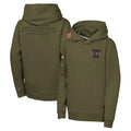 Parkc H.Texans Olive Salute to Service Pullover Hoodies Limited Blank Player Stitched Jerseys