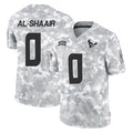 Parkc H.Texans #0 Azeez Al-Shaair Player Arctic Camo Salute To Service Limited Game Stitched Jerseys
