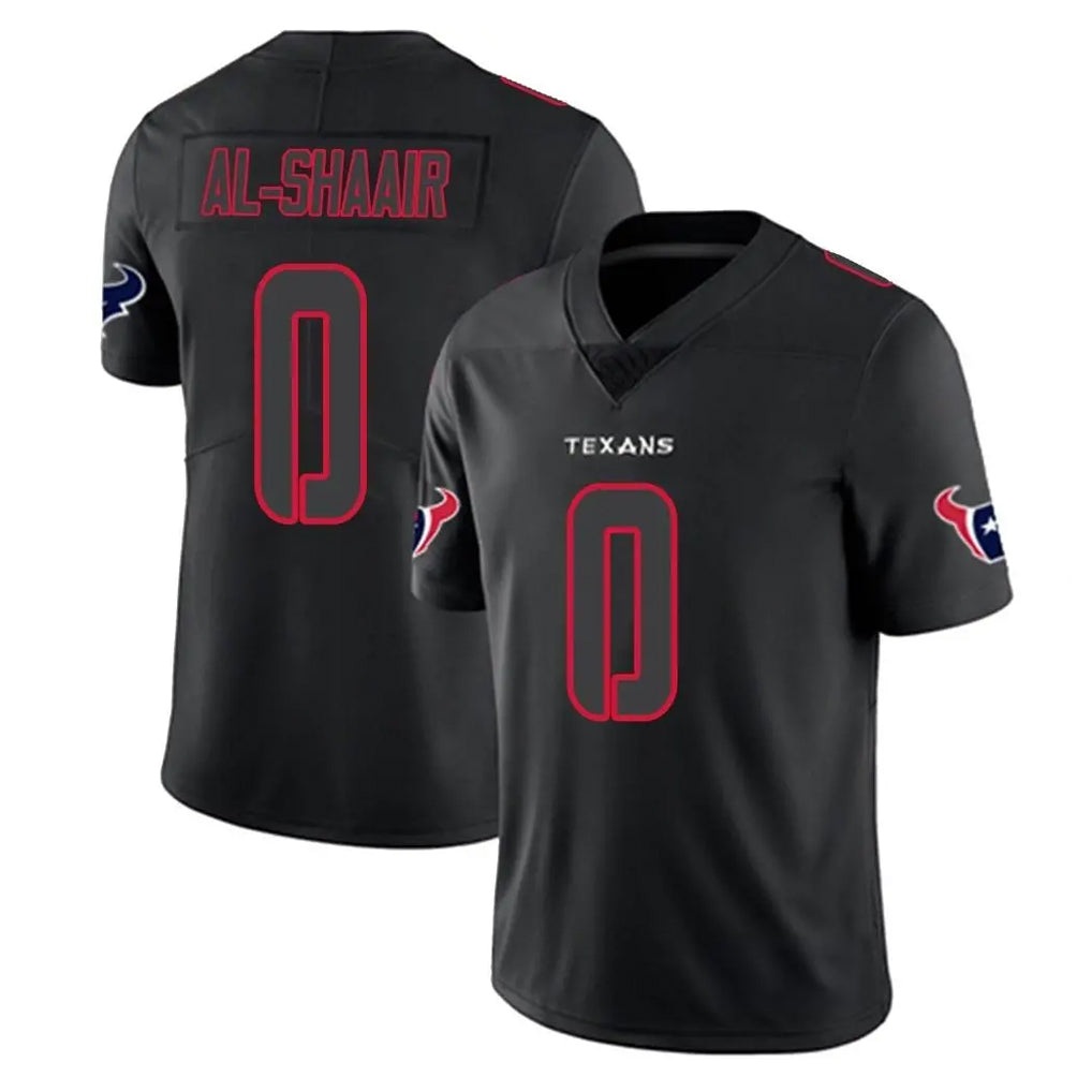 Parkc H.Texans #0 Azeez Al-Shaair Player Black Impact Limited Game Stitched Jerseys