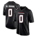 Parkc H.Texans #0 Azeez Al-Shaair Player Carbon Black Fashion Home Game Stitched Jerseys