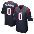 Parkc H.Texans #0 Azeez Al-Shaair Player Navy Home Game Stitched Jerseys