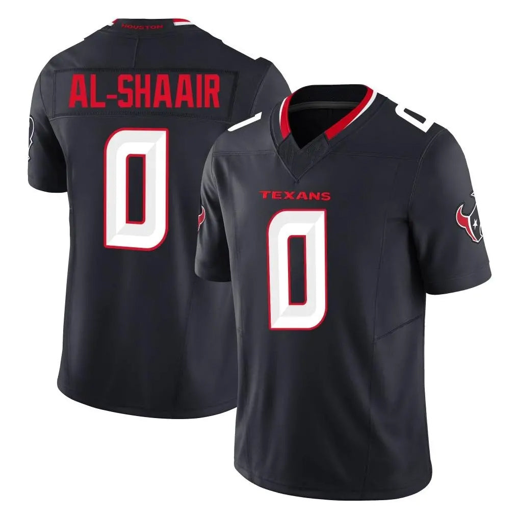 Parkc H.Texans #0 Azeez Al-Shaair Player Navy Limited Alternate Vapor F.U.S.E. Home Game Stitched Jerseys
