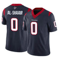 Parkc H.Texans #0 Azeez Al-Shaair Player Navy Limited Vapor F.U.S.E. Home Game Stitched Jerseys