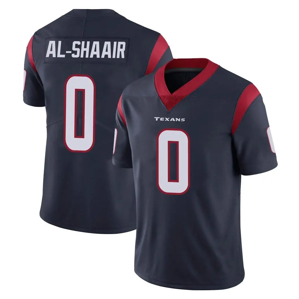 Parkc H.Texans #0 Azeez Al-Shaair Player Navy Limited Vapor Untouchable Home Game Stitched Jerseys