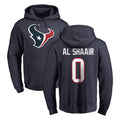 Parkc H.Texans #0 Azeez Al-Shaair Player Navy Pro Line Pullover Hoodie Limited Game Stitched Jerseys