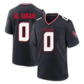 Parkc H.Texans #0 Azeez Al-Shaair Player Navy Team Home Game Stitched Jerseys