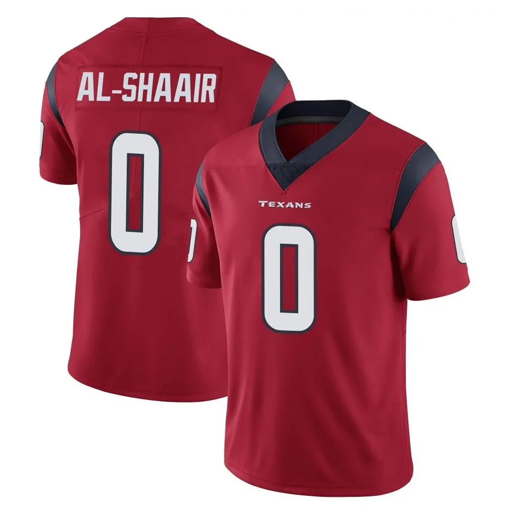 Parkc H.Texans #0 Azeez Al-Shaair Player Red Limited Vapor Untouchable Home Game Stitched Jerseys