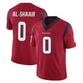 Parkc H.Texans #0 Azeez Al-Shaair Player Red Limited Vapor Untouchable Home Game Stitched Jerseys